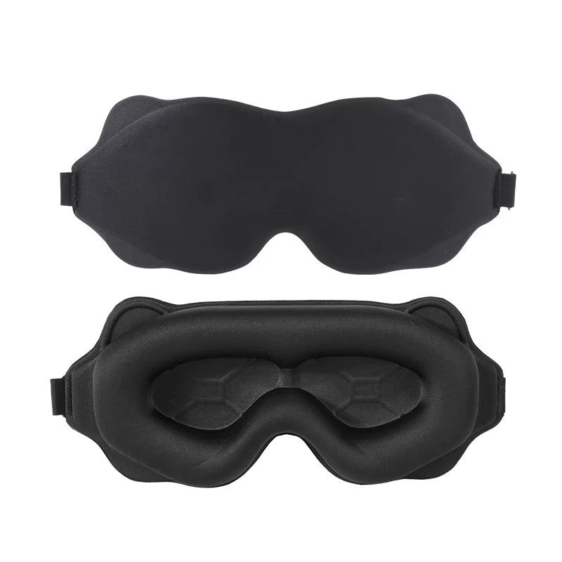2PCS 3D Sleeping Mask Memory Foam Block Out Light comfort Eye Shade Blindfold