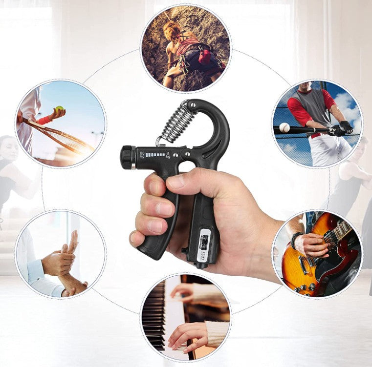 5-60KG Sport Hand grip Strengthener Adjustable Forearm Trainer Finger exerciser