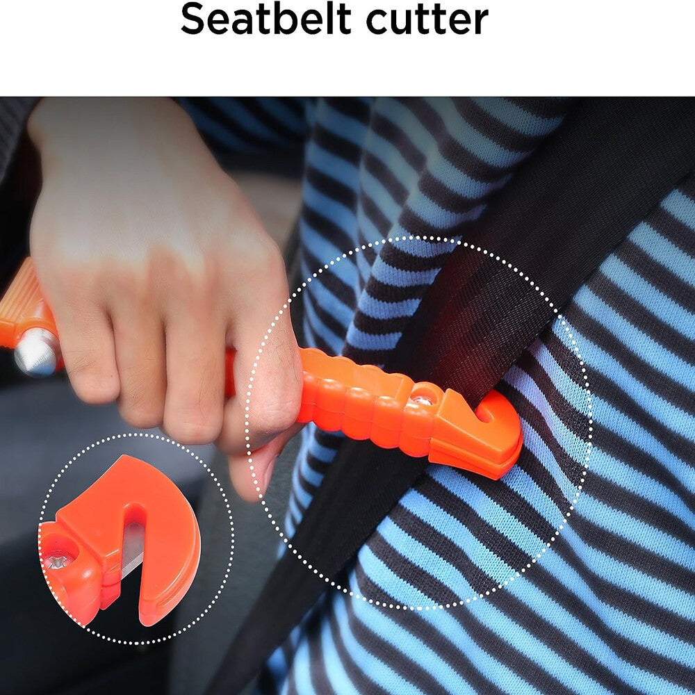 4PC Emergency Car Safety Escape Hammer SeatBelt Cutter Tool Window Glass Breaker