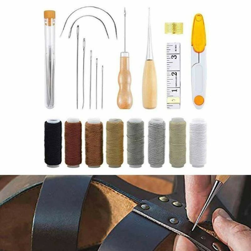 Hand-stitched Carpet Leather Craft Fabric Repair Tool Hand Sewing Needles Kit