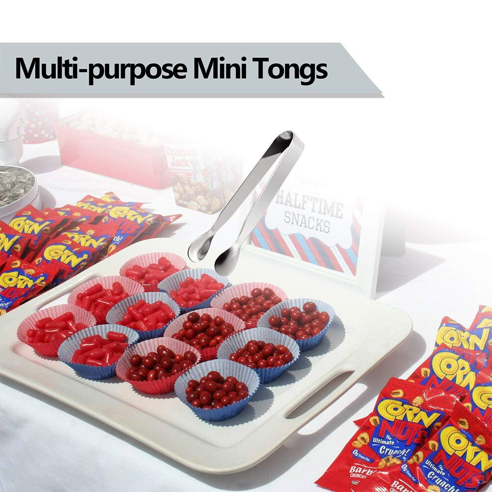 6Pcs Wedding Bar Sweet Candy Buffet BBQ Stainless Steel Party Kitchen Ice Tongs