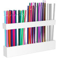 Acrylic Large Straw Holder  Reusable Straw Storage Dispenser Straws Organizer