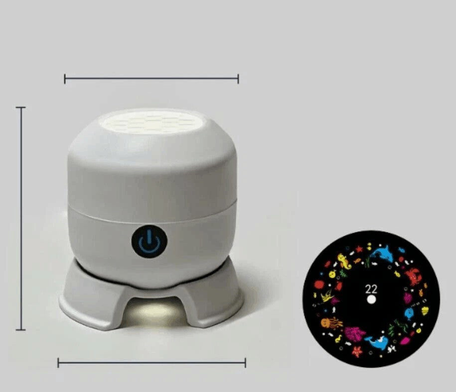 LED Ocean Projector Light Dynamic Rotating Colorful Ceiling Wall Projection Lamp