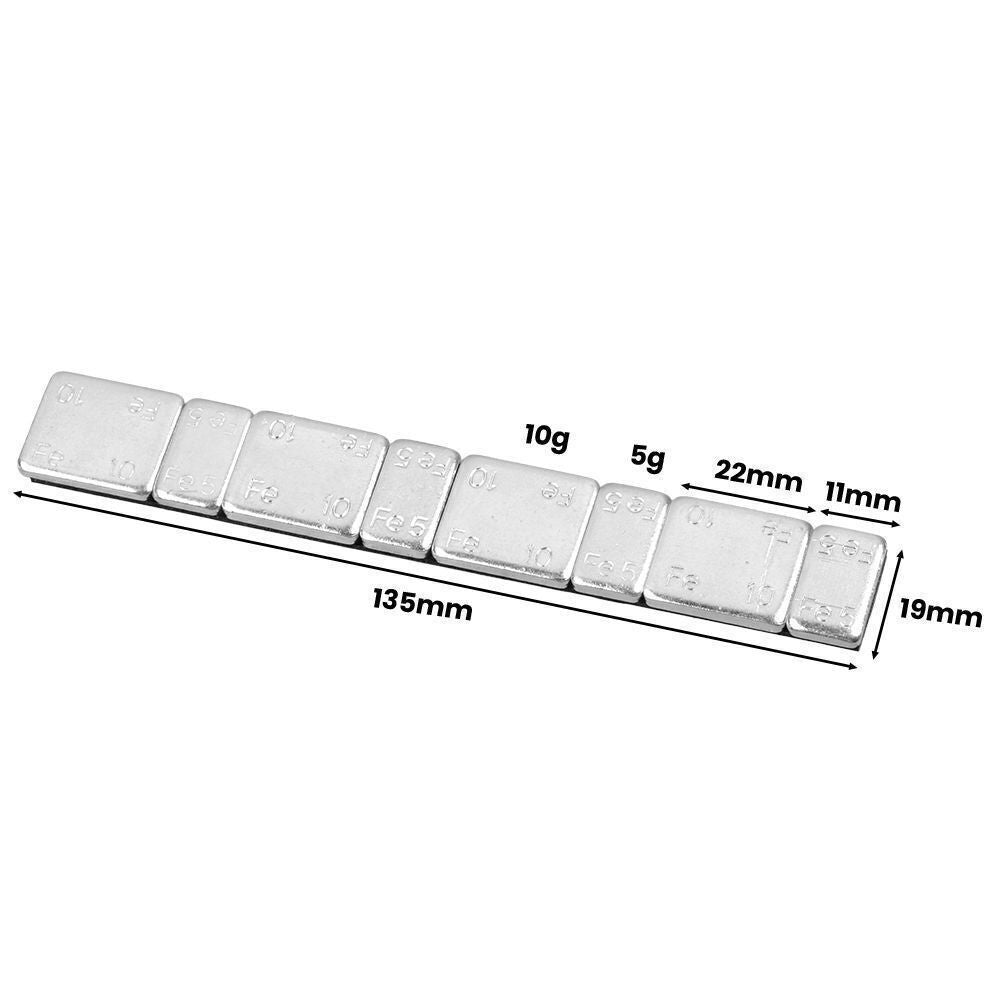100 x Adhesive Lead Free 60G Strips Stick On Wheel Balance Weights Top Quality