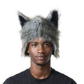 Animal Ear Hooded Cap Plush Winter Windproof Hat Adult Cosplay Event Dressingup