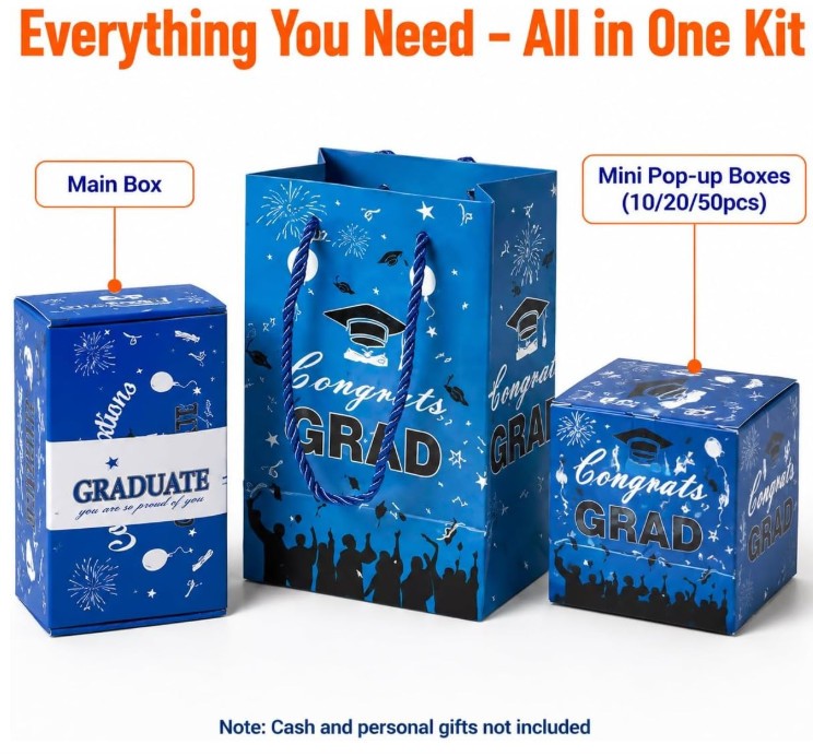 Surprise Pop Up Gift Box Money Graduation-2026 Graduation Surprise Pop-Up Box