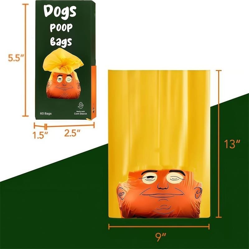 2026 Funny Dogs Poop Bags SH*T Bag 60 Count The Most Presidential Poop Bag UK