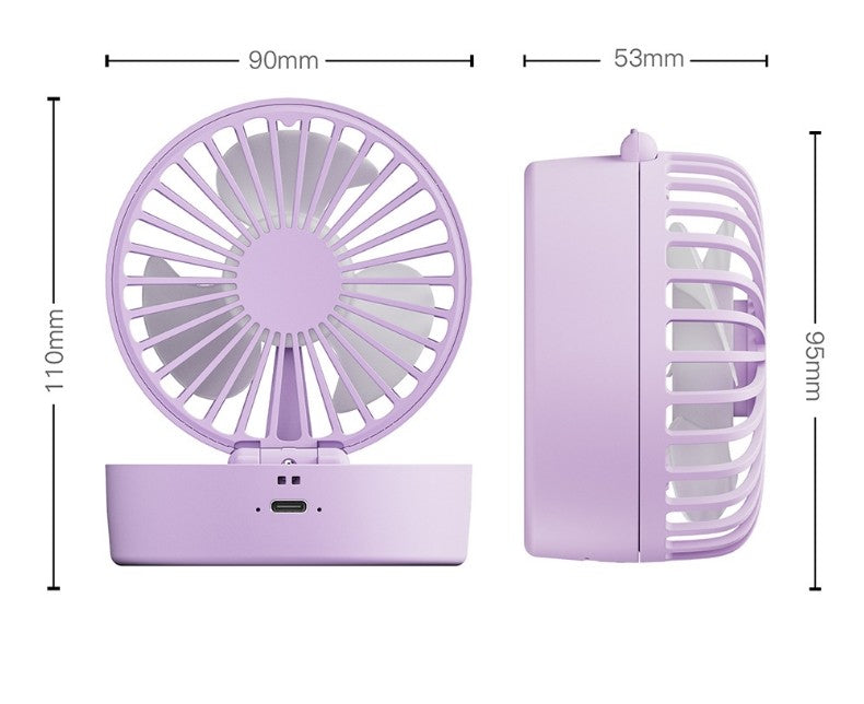 Portable Handheld Fan with Mist Spray Rechargeable Mini Cooling USB Fan
