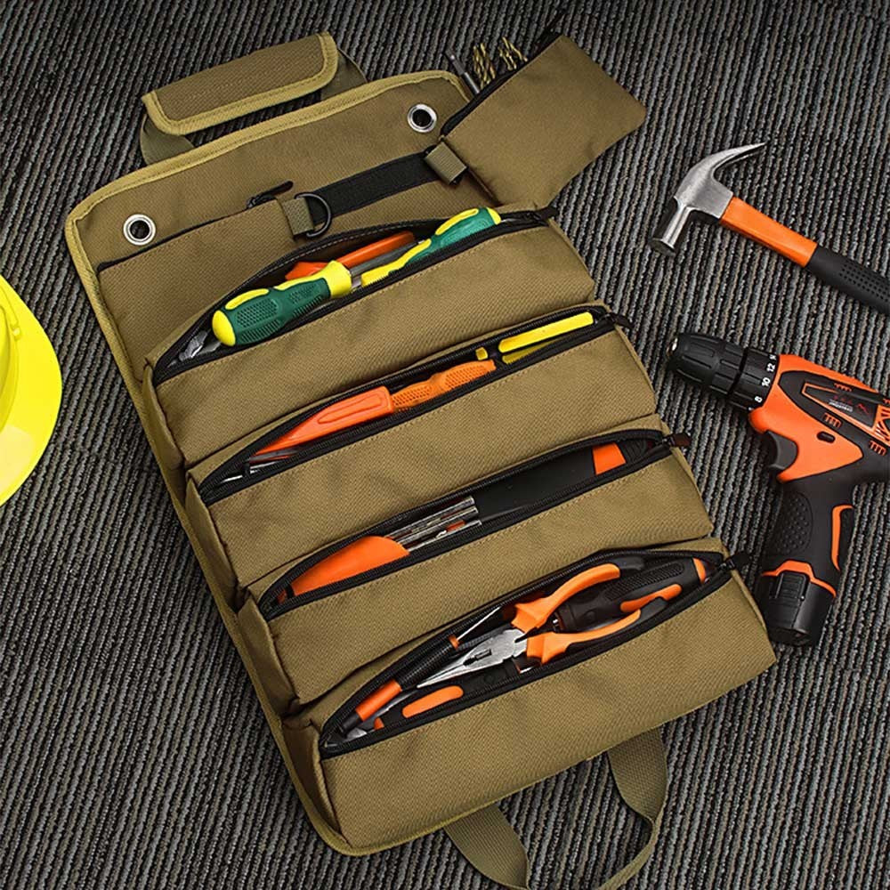 Tool Roll Organizer Tool Roll Up Oxford Bag Tool Large Wrench Super Big Pouch UK