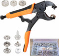176Pcs Heavy Duty Snap Fastener Pliers Kit Leather Press Stud Button Tool UK