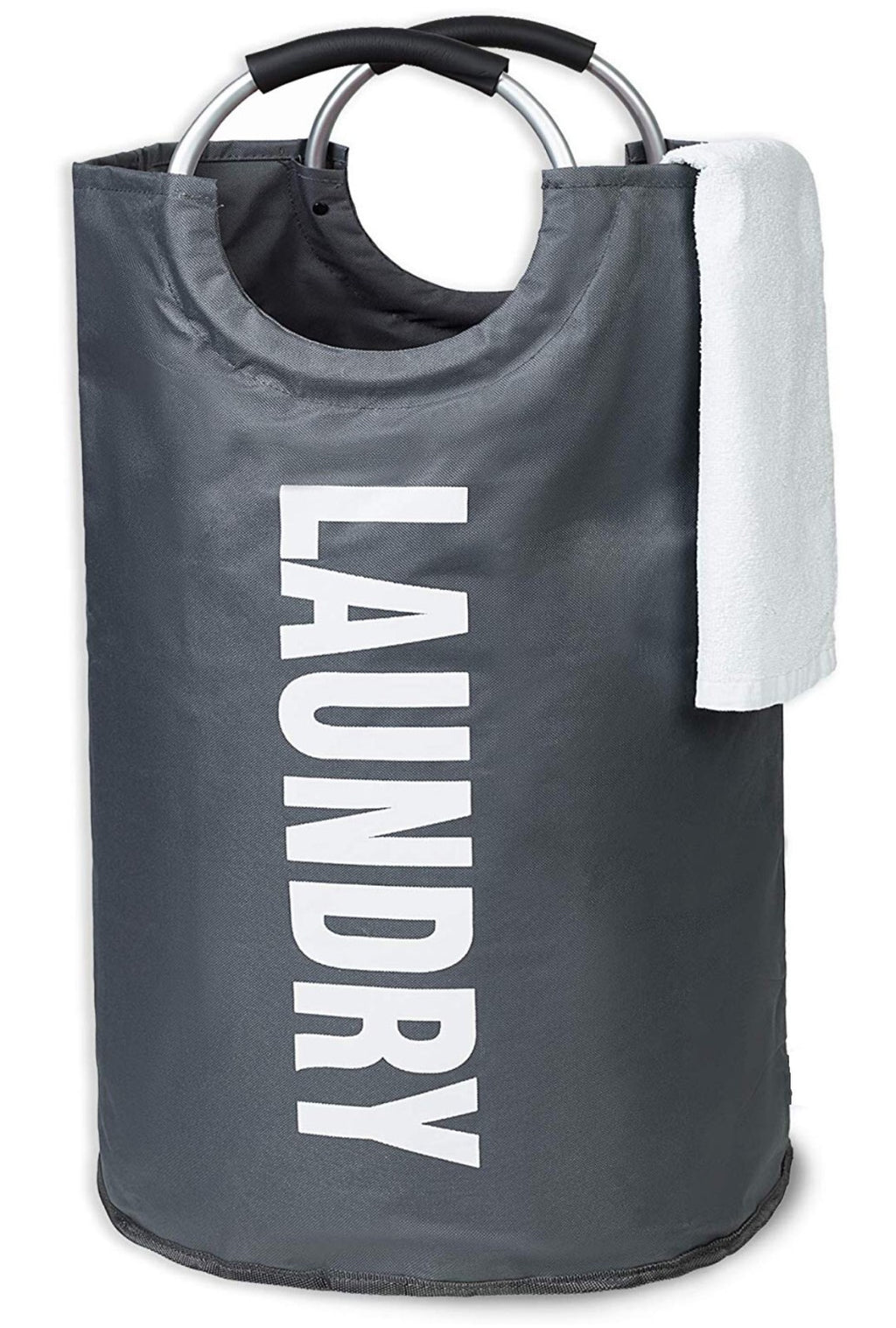 82L Foldable Fabric Laundry Basket Collapsible Clothes Hamper Bag Washing Bin