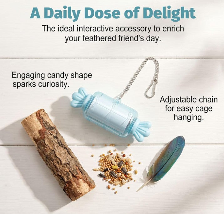 Bird Shredding Toys for Parrots,Interactive Rolling Paper Play Accessory