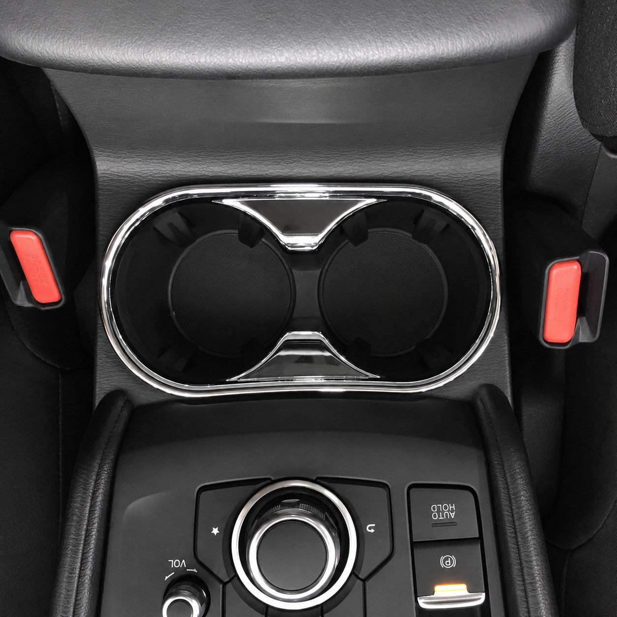 For 2017-2025 Mazda CX-5 Chrome Interior Dashboard Cup Holder Covers Accessories