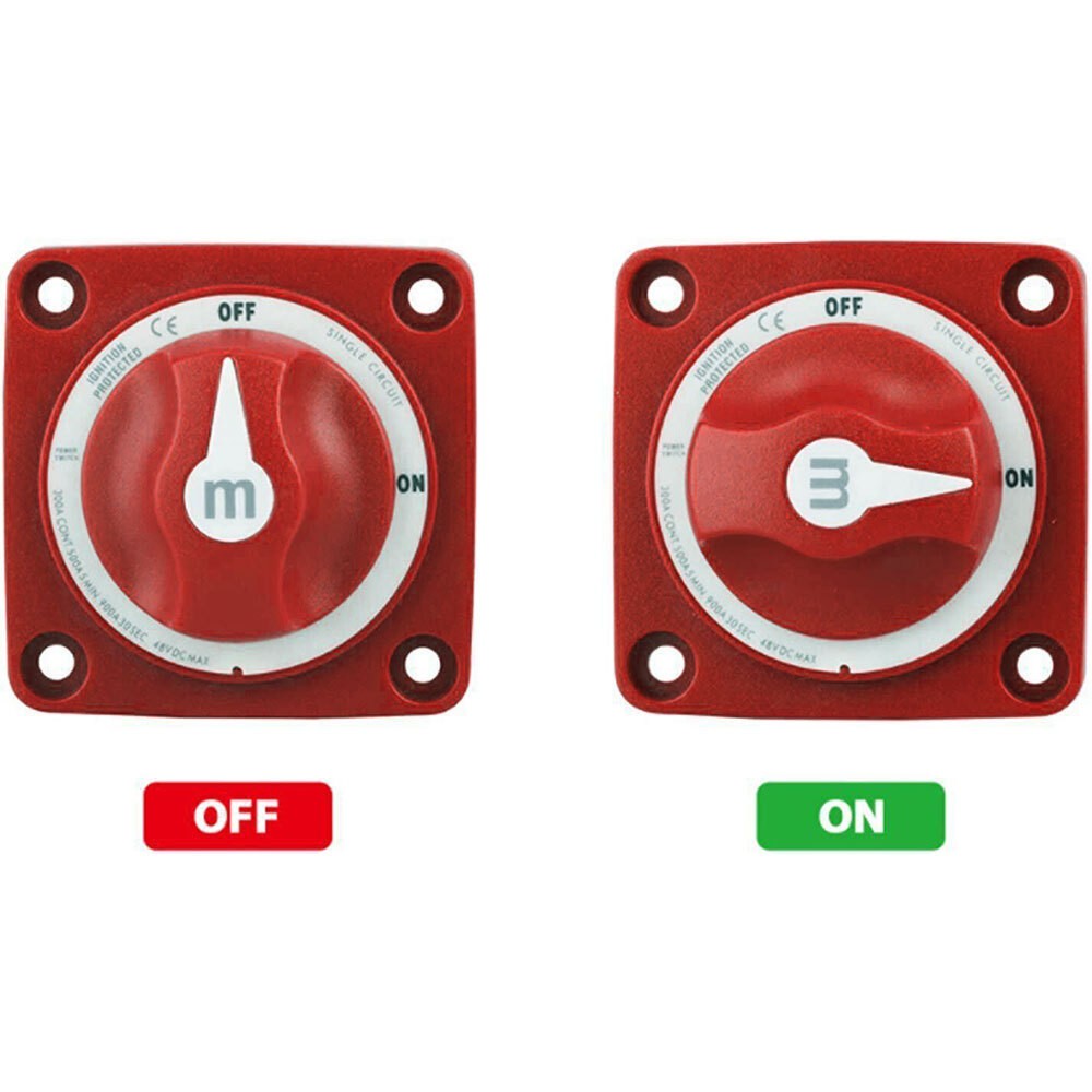 Blue Sea 6006 M-Series ON/OFF Battery Switch Single Circuit On/Off Marine Boat