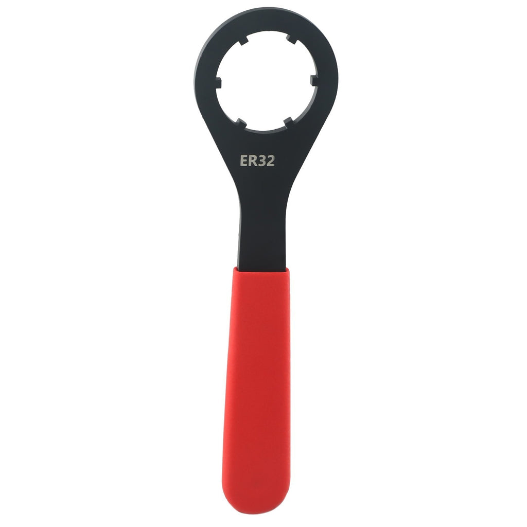 Red and Black For ER Collet Spanner for CNC Toolholder Locking and Removal
