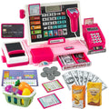 Kids Cash Register Toy Pretend Play Store Set With Real Calculator