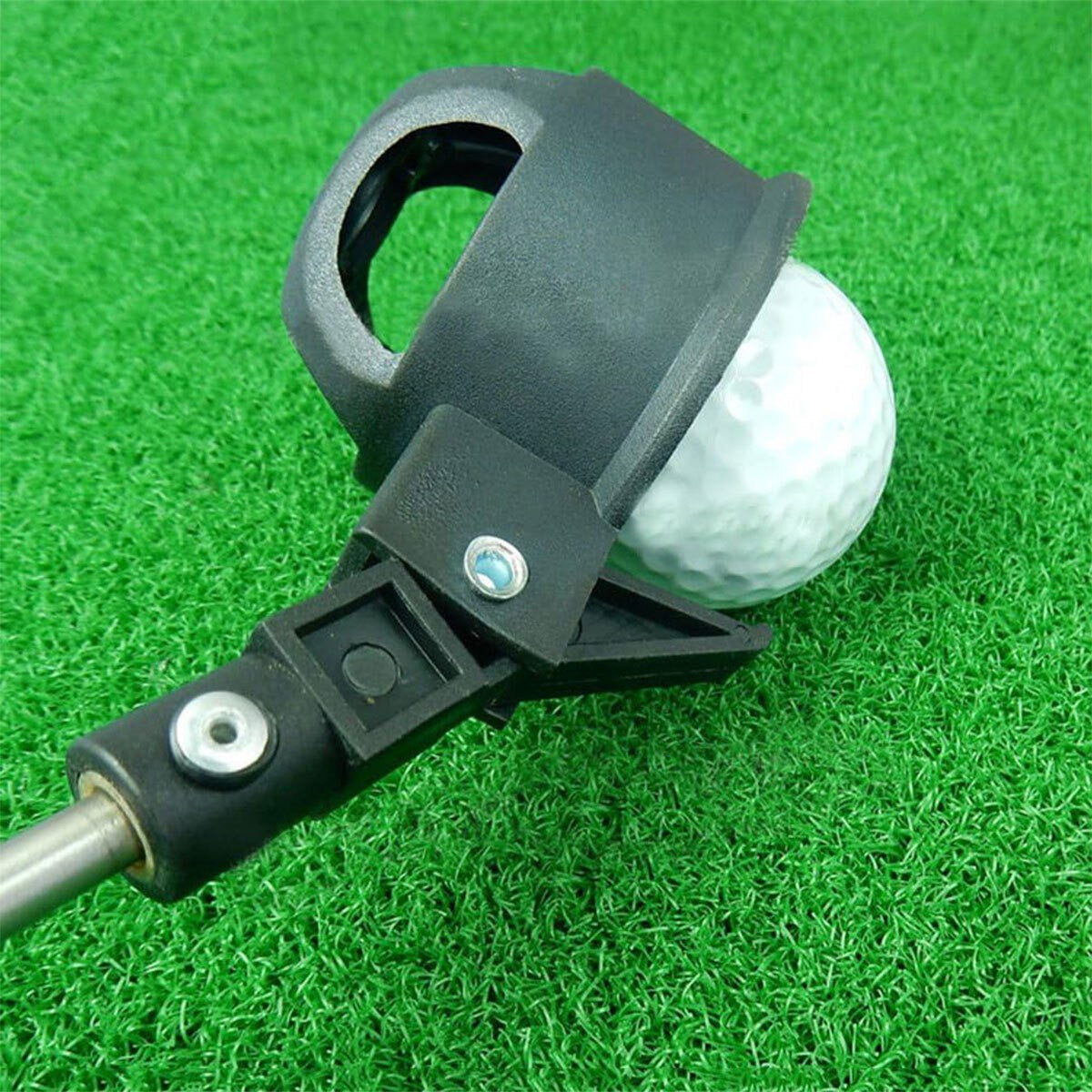 2m Telescopic Pocket Golf Ball Pick-Up Compact Retriever Automatic Lock Scoop