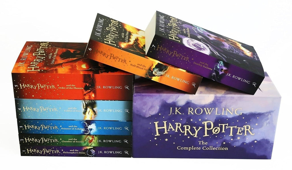 Harry Potter Complete Full 7 Books Childrens Box Set Collection by J K Rowling