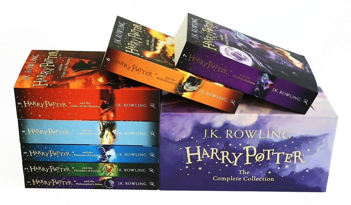 Harry Potter Complete Full 7 Books Childrens Box Set Collection by J K Rowling
