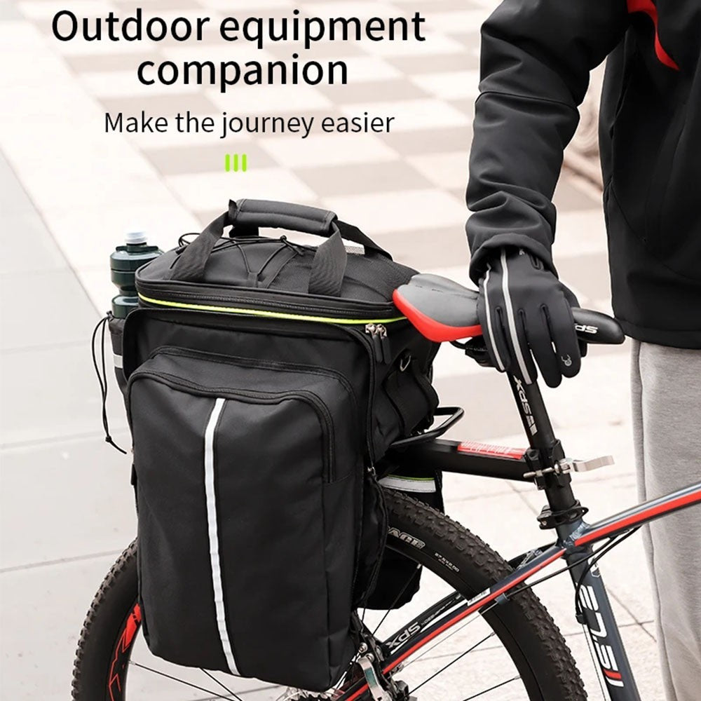 20-35L Bicycle Bike Frame Saddle Bag Handlebar Panier Rack Bag Waterproof