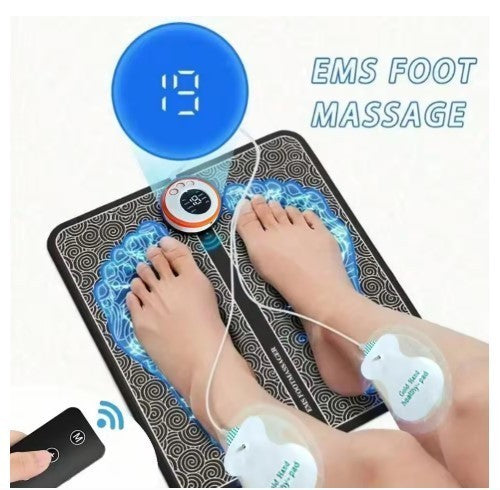 Electric EMS 8 Modes Foot Massager Mat Relax Muscle Pulse Stimulator Leg Massage
