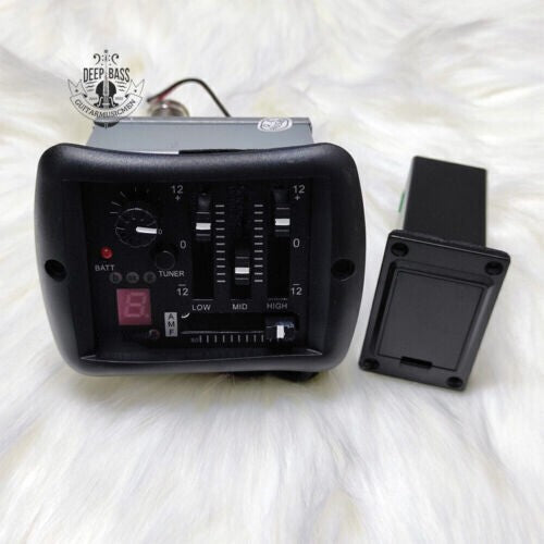 Acoustic Guitar Pickup 3 Band EQ Tuner Preamp Piezo For Yamaha Endpin