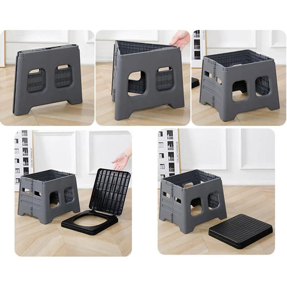 Portable Folding Camping Toilet Compact Potty Loo Caravan Toilet Picnic Fishing