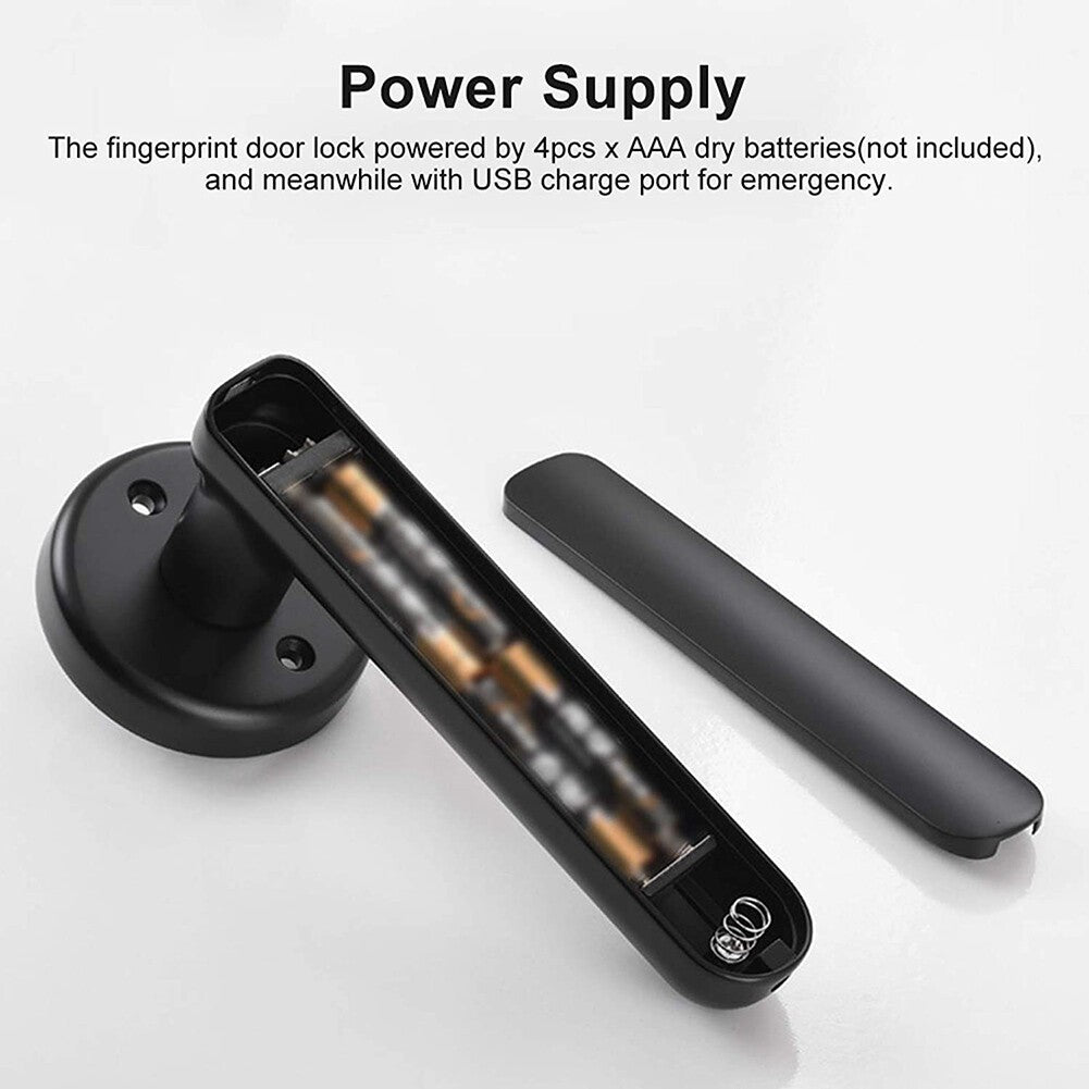Smart Fingerprint Door Lock Security Electronic Door Lock Biometric Door Handle