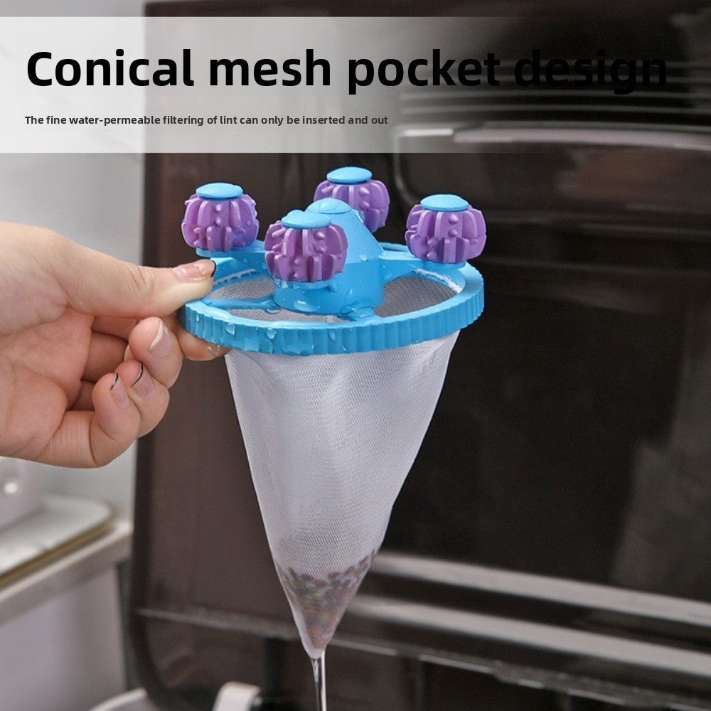 3pcs Reusable Laundry Pet Hair Catcher Lint Catcher  for Clothes Color Random