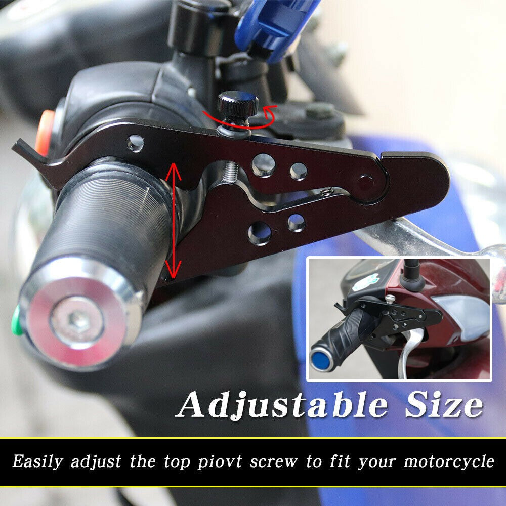 Universal Throttle Lock Cruise Control Aluminum Fit For Motorcycle Cruiser Bike