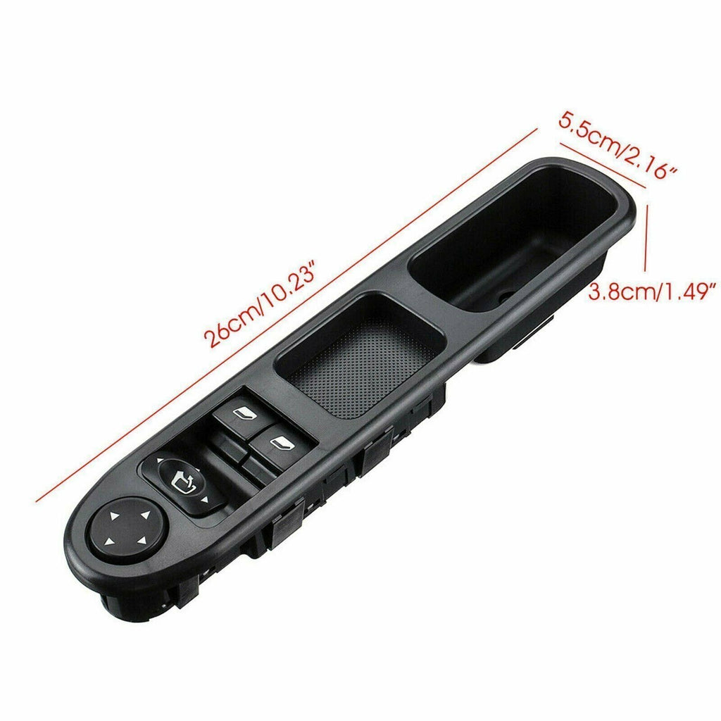 96351622XT NEARSIDE DRIVER FRONT ELECTRIC WINDOW SWITCH FIT PEUGEOT 307 00 05