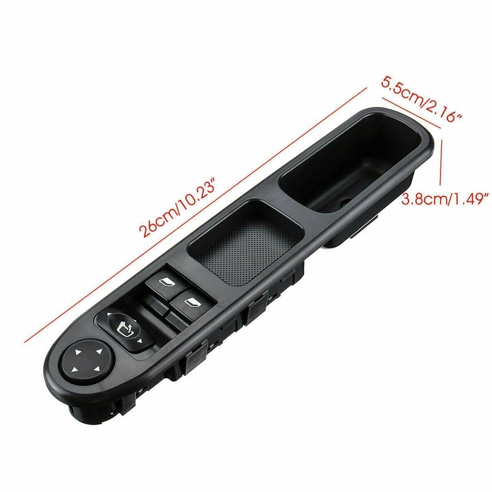 96351622XT NEARSIDE DRIVER FRONT ELECTRIC WINDOW SWITCH FIT PEUGEOT 307 00 05
