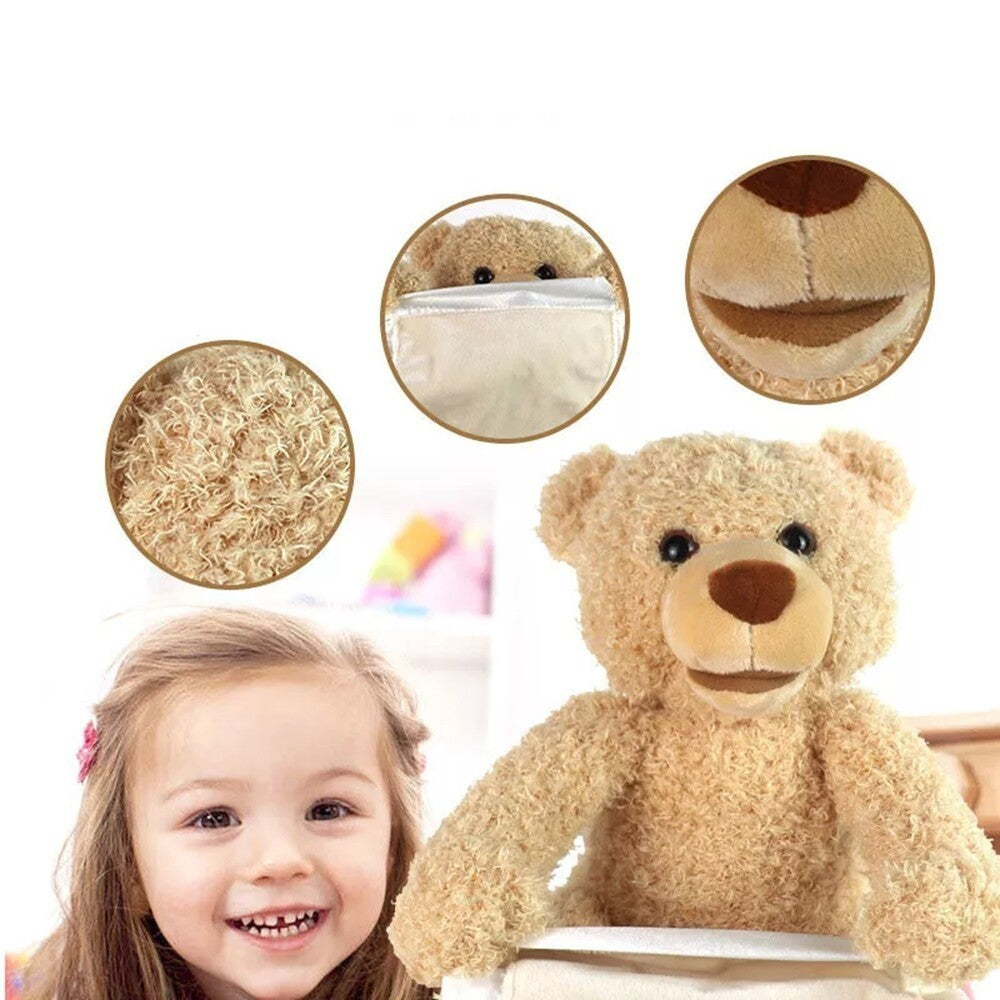 Peek-A-Boo Teddy Bear Plush Interactive Soft Toy Doll Kids Adults Birthday Gift