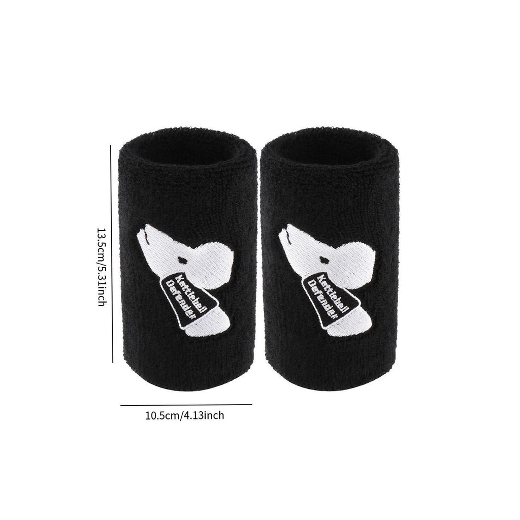 2x Kettlebell Wrist Guards Wrist Protector for Weight Lifting Gym Training Black