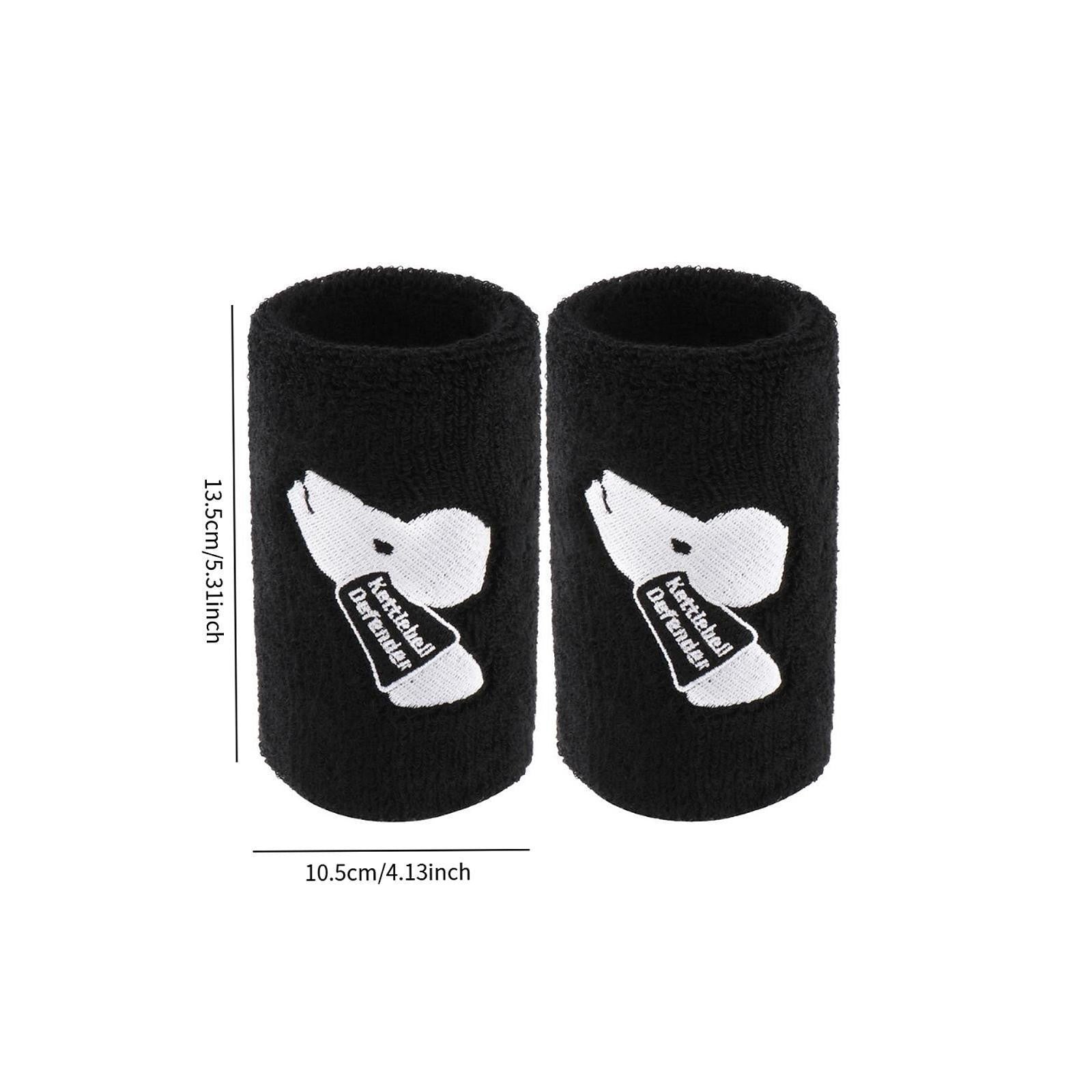 2x Kettlebell Wrist Guards Wrist Protector for Weight Lifting Gym Training Black