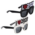 4 pcs 2027 Glasses: New Year Arty Favors for NYE 2027 Selfie Props, Funny
