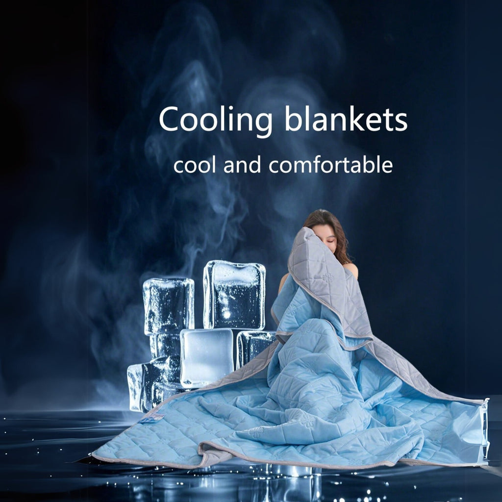 Cooling Blanket For Hot Sleepers Breathable & Heat Absorbent Summer Throw UK