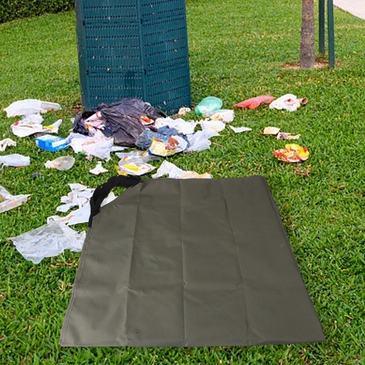 Spacious and Convenient Waterproof Tarpaulin for Leaf and Debris Collection