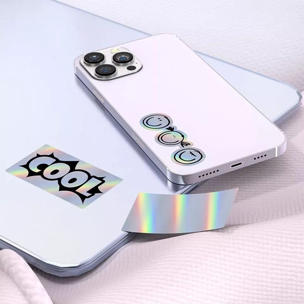 Self-adhesive Wrapping Stickers Holographic Thermal Printer Sticker Name Tag