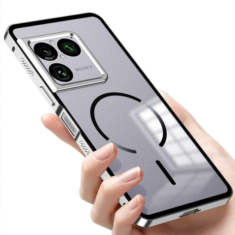 Hybrid Magnetic Metal Bumper Clear Matte Back Case For Sony Xperia 1 VIII 2026