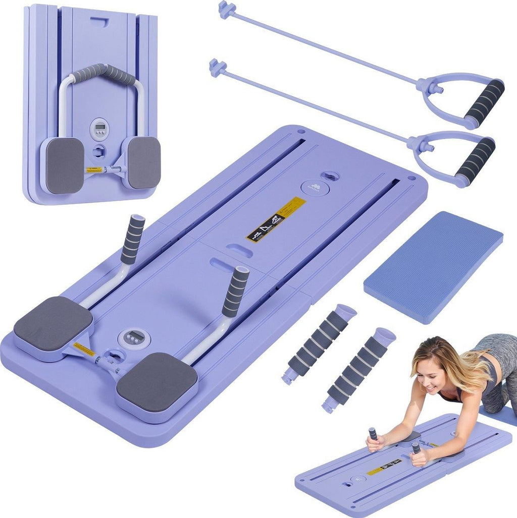 8 in 1 Fitness Board Pilates Reformer Foldable Multifunctional for Home Workouts