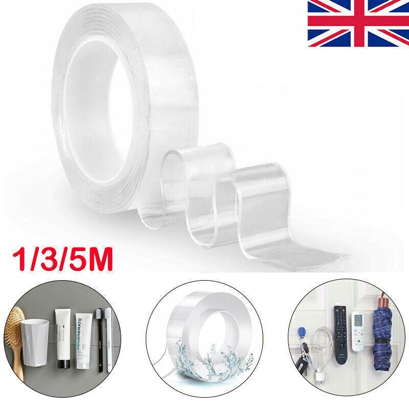 Nano Double Sided Tape Heavy Duty Strong Stick Mounting Gel Tape Poster Adhesive