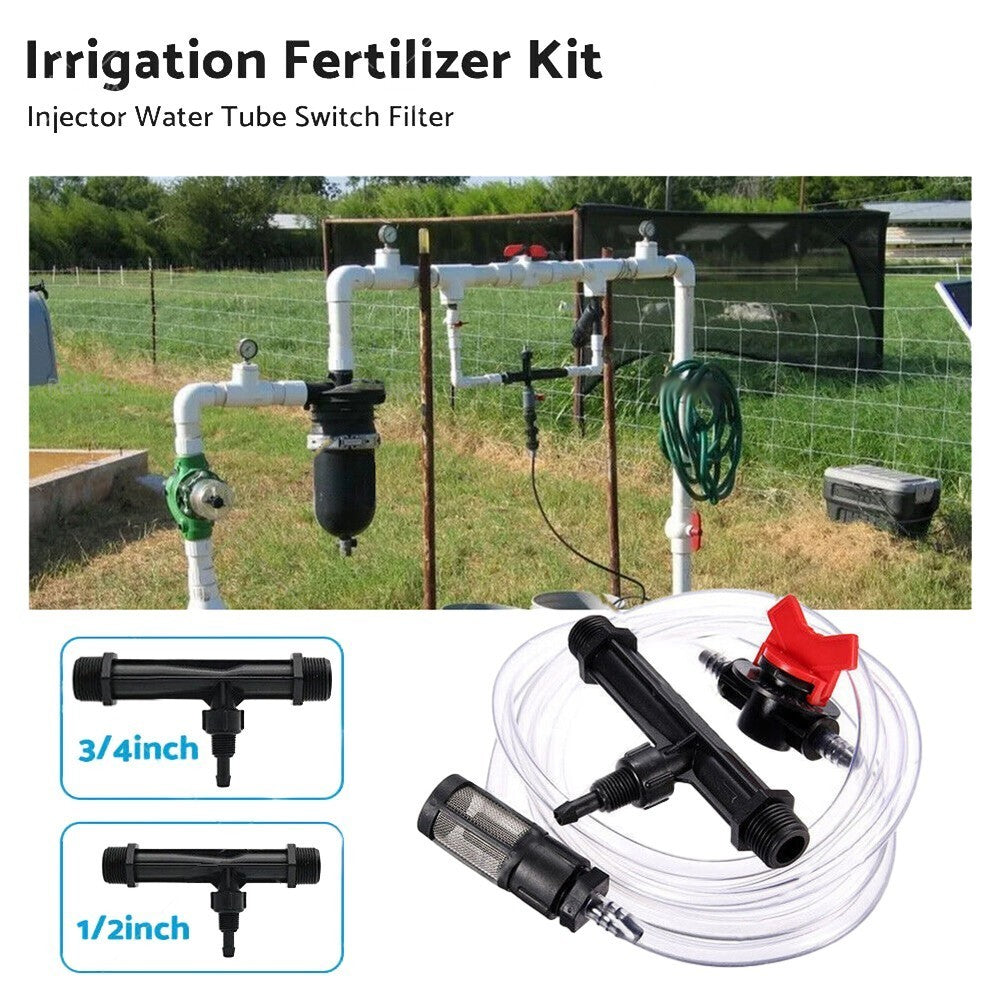 1/2 Inch Venturi Injector Kit for Automatic Irrigation with Water Hose