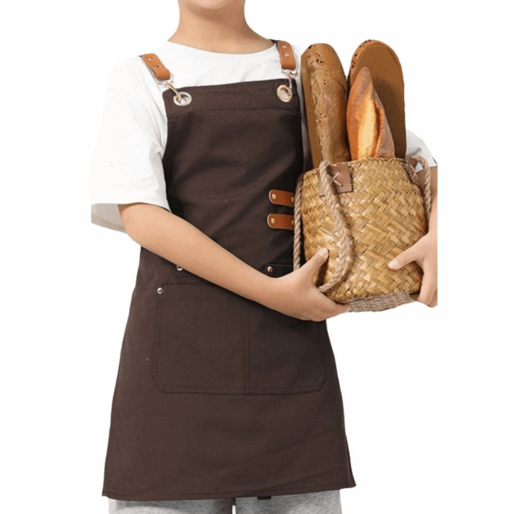 Lightweight Kids Cooking Apron Minimalist Kids Chef Costume  Household Use