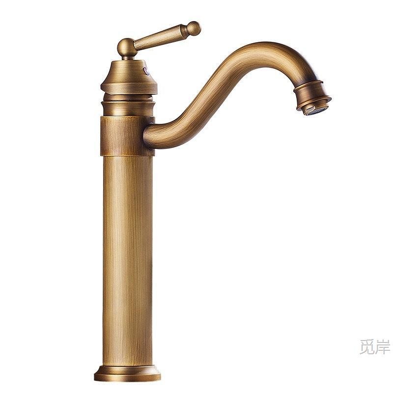 New Antique Copper Bathroom Mono Taps Single Lever Basin Sink Swivel Mixer Tap