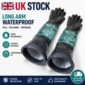 1Pair Long Sleeve Blast Gloves Sand Blasting Cabinet SandBlasting Shot Protector