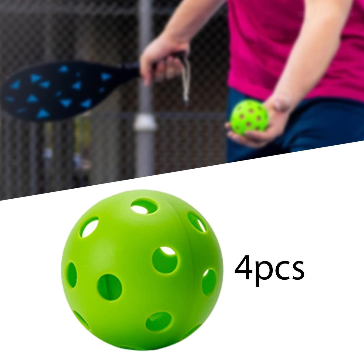 Indoor Pickleball Balls 26 Holes Pickle Balls for Training Tournament Play