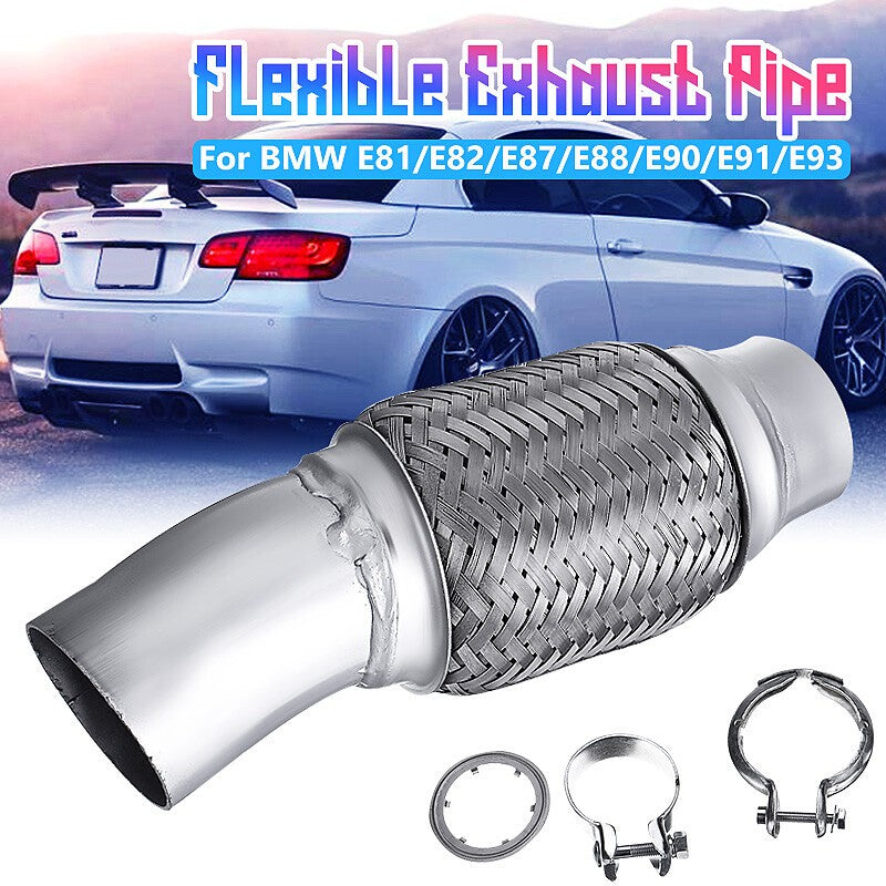For BMW N47 E81 E82 E87 E88 E90 E91 E93 Stainless Steel Flexi Exhaust Pipe Kits