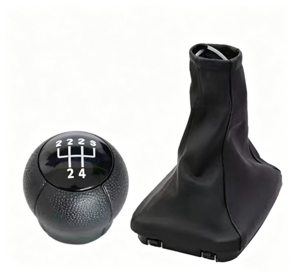 Opel Corsa C 00-09 Meriva A 03-10 5 Speed Black Gear Knob & Shift Boot Set