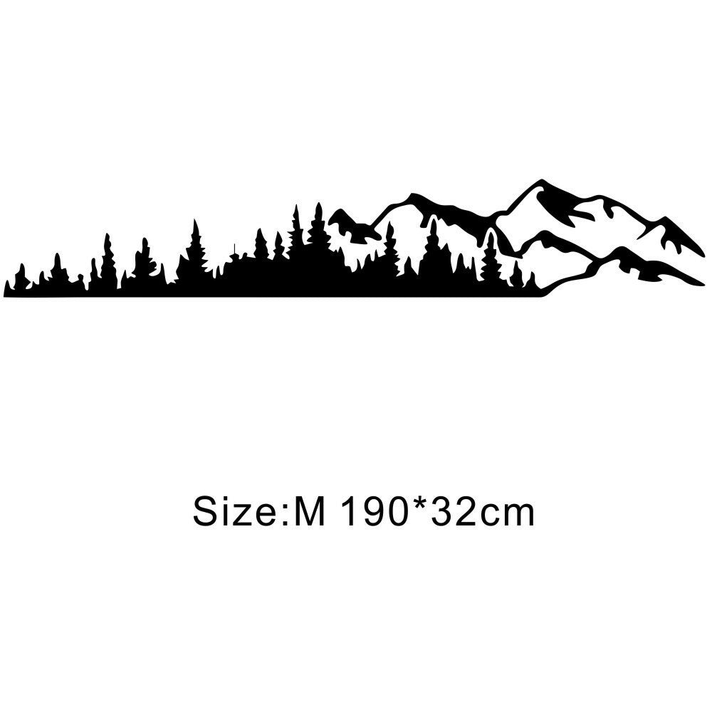Tree Mountain Forest Vinyl Decal Stickers For Car SUV Truck Side Body 190x32cm